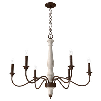 Teren 6 Light Large Chandelier by Hunter - 19280