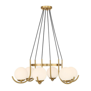 Abella 6 Light Chandelier 10 Inch Tall and 31.5 Inch Wide by Savoy House - L1-1345-6-322