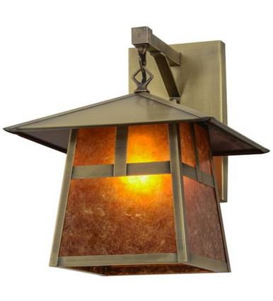 Stillwater T Mission 1 Light Hanging Wall Sconce 15 x 12 Inch by Meyda - 151578