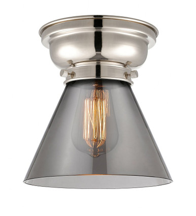 Cone 1 Light Flush Mount 8.25 Inch Tall and 7.75 Inch Wide by Innovations - 623-1F-PN-G43