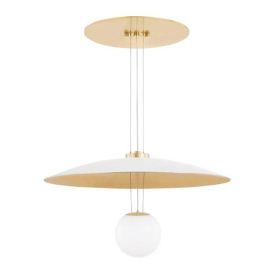 Brim 12W 1 LED Large Pendant by Hudson Valley - KBS1743701-S