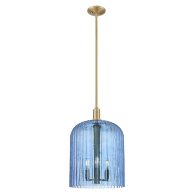 Bridal Veil 1 Light Mini Pendant 17.88 Inch and 12 Inch Wide by Innovations - 716-3S-BB-G559-12BL