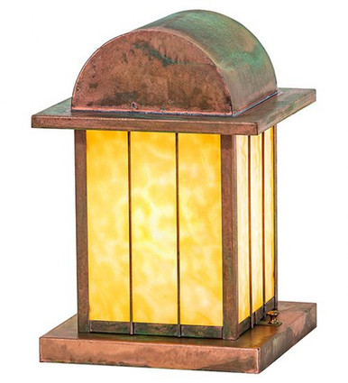 Clinton Arch 1 Light Outdoor Pier Mount 13 x 12.5 In by Meyda Tiffany - 47039