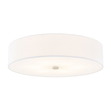 Textile 6 Light 30 Inch Wide Flush Mount by Justice Design - FAB-9733