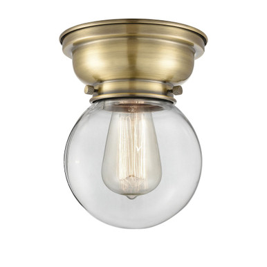 Beacon 1 Light Flush Mount 8.38 Inch Tall and 6 Inch Wide by Innovations - 623-1F-AB-G202-6