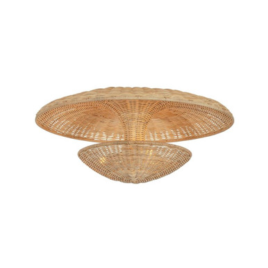 Draco 3 Light Semi Flush Mount 9.5 Inch Tall and 22 Inch Wide by Troy - C6222-BRL