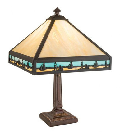 Sailboat Mission 1 Light Table Lamp 24 x 22.75 Inch by Meyda Tiffany - 31297