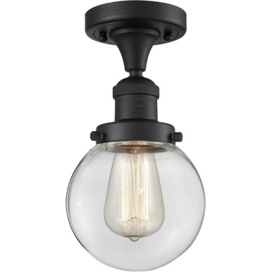Beacon 100W 1 LED Semi Flush Mount 11.25 Inch X 6 Inch Wide by Innovations - 517-1CH-G20-6-LED