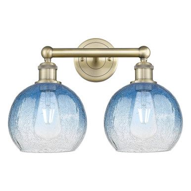 Brookhaven Globe 2 Light Bath Vanity 12 Inch X 17 Inch by Innovations - 616-2W-G483-8
