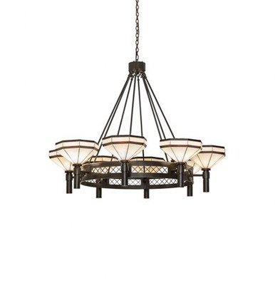 Topridge 8 Light Chandelier 55 x 60 Inches Wide by Meyda Tiffany - 245369