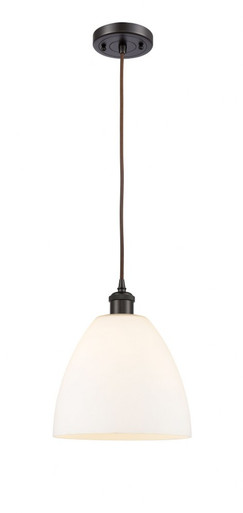 Bristol 1 Light Cord hung Mini Pendant 11.5 InchX9 Inch Wide by Innovations - 516-1P-OB-GBD-91