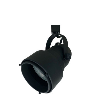 Shroud One Light Line Voltage Track Light with J Style by Nora - NTH-150B/J