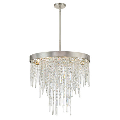 Winfield 6 Light Chandelier 24 Inch Tall and 24 Inch Wide by Crystorama - WIN-216-SA-CL-MWP