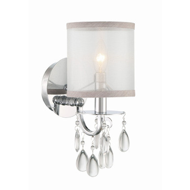 Hampton 1 Light Candle Style Wall Sconce by Crystorama - 5621