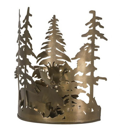 Moose Through the Trees 1 Light Wall Sconce by Meyda Tiffany 31655 - 31655