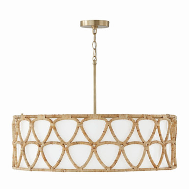 Tulum 4 Light Large Pendant 19.5 Inch Tall by Capital - 347242MA