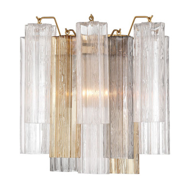 Addis 2 Light Wall Sconce 14.5 Inch Tall and 14.5 Inch Wide by Crystorama - ADD-303