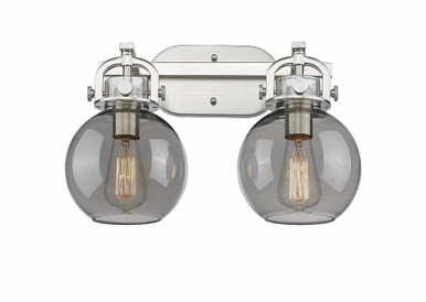 Newton Sphere 2 Light Industrial Vanity Light by Innovations - 410-2W-G410-7