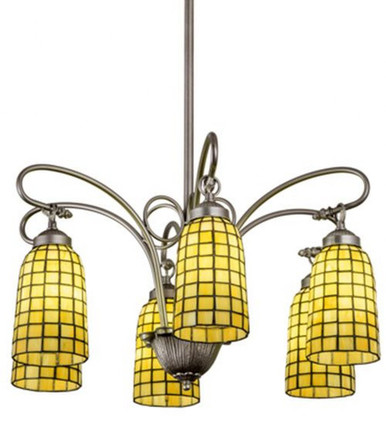 Terra Verde 6 Light Chandelier 35 x 26 Inches Wide by Meyda Tiffany - 189454