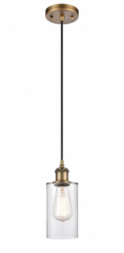 Clymer 1 Light Cord hung Mini Pendant 8.88 X 3.88 Inch Wide by Innovations - 516-1P-BB-G802