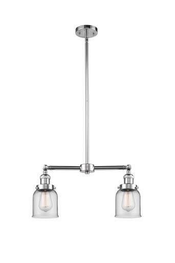 Bell 2 Light Stem Adjustable Island 10 Inch and 21 Inch Wide by Innovations - 209-PC-G52