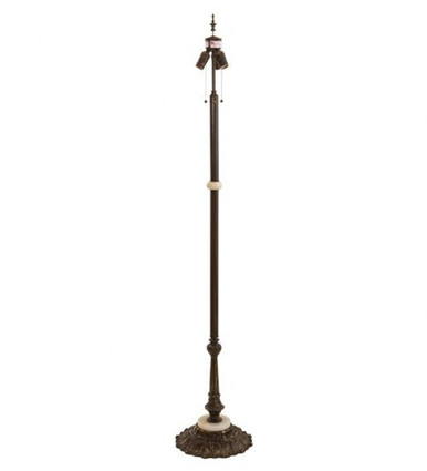 62 Inch High Antique Brass Gloss 3 LT Floor Base by Meyda Tiffany - 210068