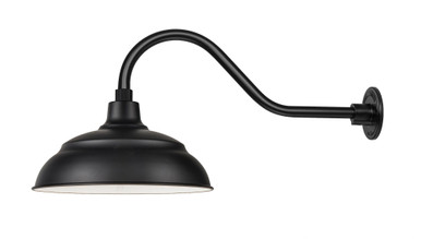 R Series 1 Light 29 Inch Ext Outdoor Wall Mount 17 Inch Wide by Millennium - UWS17GN22-SB
