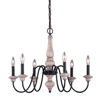 Georgetown 6 Light Mini Chandelier by Vaxcel - H0236