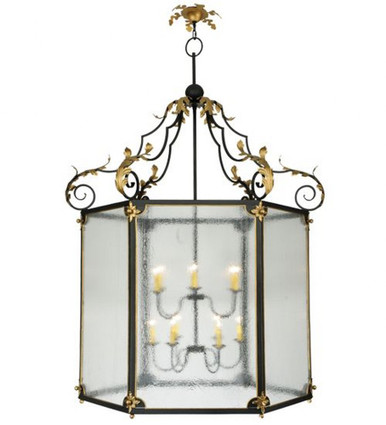 Ganser 12 Light Hanging Lantern Pendant 91 x 60 Inches by Meyda Tiffany - 116362