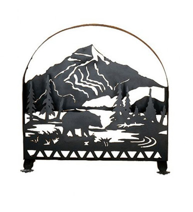 Bear Creek 30 Inch Arched Fireplace Screen by Meyda Tiffany - 28756