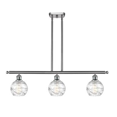 Athens Deco Swirl 3 Light Stem Hung Island 8.63 InchX36 Inch by Innovations - 516-3I-G1213-6