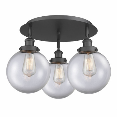 Canton 3 Light 19.75 Inch Wide Flush Mount by Innovations - 916-3C-G20-8