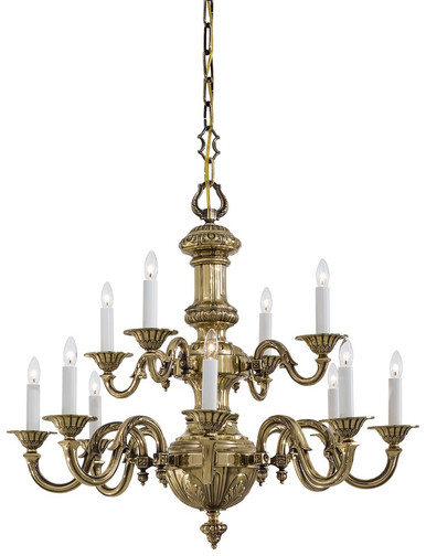 12 Light Large 2 Tier Chandelier by Minka Metropolitan - N700212