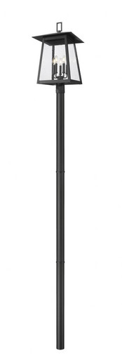 Rainer 5 Light Outdoor Post Mount 121.5 x 15.5 Inch by Z-Lite - 5015PHXLR-5009P96-BK
