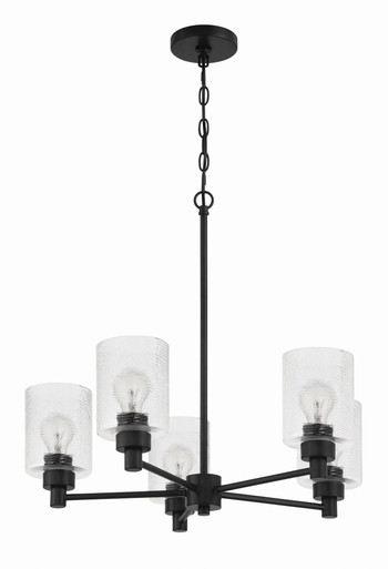Lyndsey 5 Light Chandelier 28.75 Inch Tall and 24 Inch Wide by Craftmade - 60225