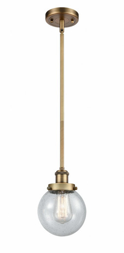 Beacon 1 Light Mini Pendant 9 Inch Tall and 6 Inch Wide by Innovations - 916-1S-BB-G204-6