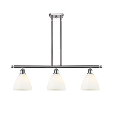 Bristol 3 Light Stem Hung Glass Island 10 and 36 Inch Wide by Innovations - 516-3I-GBD-75