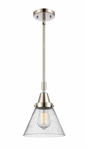 Cone 1 Light Stem Mini Pendant 11.13 Inch Tall X 8 Inch Wide by Innovations - 447-1S-PN-G44