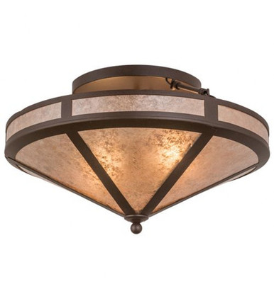 Craftsman Prime 2 Light Flush Mount 13 x 22 In by Meyda Tiffany - 169174