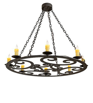 Ashley 8 Light Chandelier 34 x 42 Inches Wide by Meyda Tiffany - 269747
