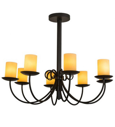Atria 8 Light Chandelier 14 Inches Tall and 40 Inches Wide by Meyda Tiffany - 168314