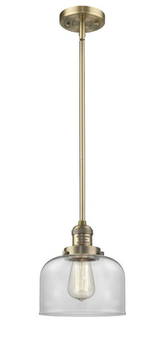 Bell 1 Light Stem Hung Mini Pendant 10 Inch and 8 Inch Wide by Innovations - 201S-BB-G72