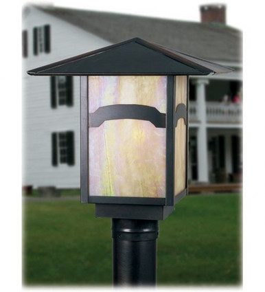 Seneca Mountain View 1 Light Square Outdoor Post Mount by Meyda Tiffany - 38710