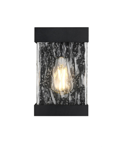 Thompson 1 Light Outdoor Wall Sconce 10 Inch Tall X 6 Inch Wide by Elegant - OD371W10BK