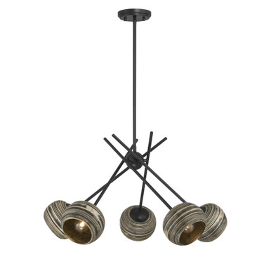 Jasper 5 Light Chandelier 17.86 Inch Tall X 27.38 Inch Wide by Savoy House - 1-2968-5
