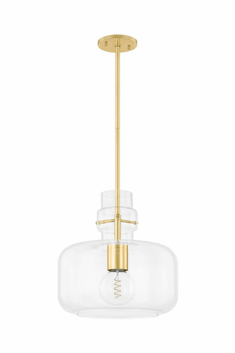 Lumi 1 Light Medium Pendant by Mitzi - H902701L-AGB