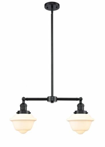 Oxford 2 Light Stem Adjustable Island 10 and 24 Inch Wide by Innovations - 209-OB-G531