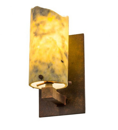 Cilindro Jadestone 1 Light Wall Sconce 9.5 x 4.5 Inches by Meyda Tiffany - 189606