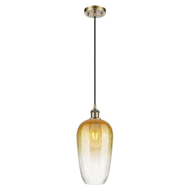 Brookhaven Flute 1 Light Ballston Cord Hung Mini Pendant by Innovations - 516-1P-G484-7