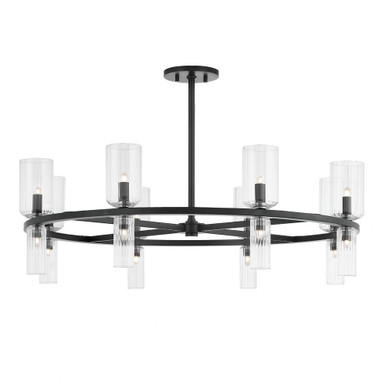 Tabitha 16 Light Chandelier 11 x 33.75 Inch Wide by Mitzi - H384816-SBK